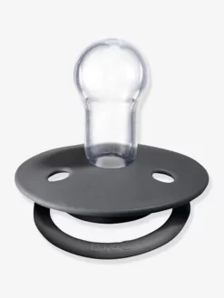 Lot De 2 Sucettes-tétines BIBS De Lux En Silicone Gris Fer + Bleu Layette - Bibs -Produit Pour Bébé lot de 2 sucettes tetines bibs de lux en silicone 4