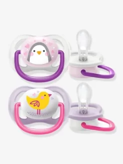 Lot De 2 Sucettes Ultra Air Animals 1er âge Philips AVENT Oiseau + Pingouin - Philips Avent -Produit Pour Bébé lot de 2 sucettes ultra air animals 1er age philips avent 4