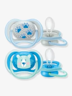 Lot De 2 Sucettes Ultra Air Animals 2e âge Philips AVENT Pingouin + éléphant - Philips Avent -Produit Pour Bébé lot de 2 sucettes ultra air animals 2e age philips avent 4