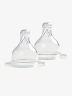 Lot De 2 Tétines Liquide épais Pour Biberons Verre Col Large BÉABA Transparent - Beaba