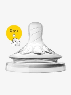Lot De 2 Tétines Philips AVENT Natural, 5 Débits Transparent - Philips Avent -Produit Pour Bébé lot de 2 tetines philips avent natural 5 debits 3