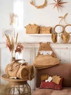 Lot De 3 Bavoirs Bandanas En éponge Et Gaze De Coton Caramel - Vertbaudet -Produit Pour Bébé lot de 3 bavoirs bandanas en eponge et gaze de coton 5