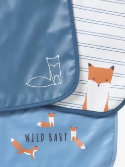 Lot De 3 Bavoirs Plastifiés Bleu - Vertbaudet -Produit Pour Bébé lot de 3 bavoirs plastifies 4