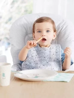 Lot De 3 Bavoirs Plastifiés Avec Récupérateur Assortis Ours - Vertbaudet -Produit Pour Bébé lot de 3 bavoirs plastifies avec recuperateur 4