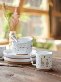 Lot De 3 Couverts 2e âge LÄSSIG Tiny Farmer Mouton/oie Blanc - Lassig -Produit Pour Bébé lot de 3 couverts 2e age lassig tiny farmer 2