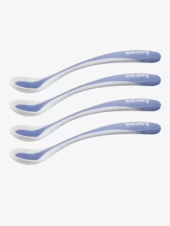 Lot De 4 Cuillères Bébé Thermosensibles NUBY Aléatoire - Nuby -Produit Pour Bébé lot de 4 cuilleres bebe thermosensibles nuby 4