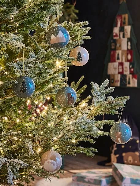 Lot De 6 Boules De Noël Contes De La Forêt Vert - Vertbaudet 5 Lot De 6 Boules De Noël Contes De La Forêt Vert - Vertbaudet – Image 5