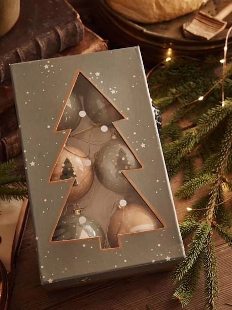 Lot De 6 Boules De Noël Contes De La Forêt Vert - Vertbaudet 1 Lot De 6 Boules De Noël Contes De La Forêt Vert - Vertbaudet