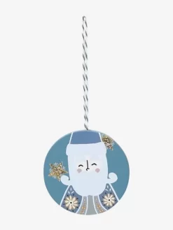 Lot De 6 Boules Plates De Noël Scandinave Bois - Vertbaudet -Produit Pour Bébé lot de 6 boules plates de noel scandinave 3