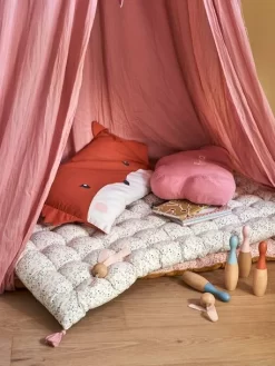 Matelas De Sol Avec Pompons FLEURETTES écru / Multicolore - Vertbaudet -Produit Pour Bébé matelas de sol avec pompons fleurettes 5