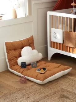 Matelas De Sol Bi Matière PETIT NOMADE Ecru / Caramel - Vertbaudet -Produit Pour Bébé matelas de sol bi matiere petit nomade 2