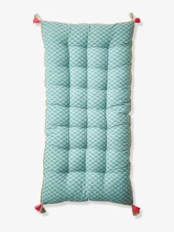 Matelas De Sol Velours Eden India Vert / Rose - Vertbaudet