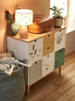 Meuble 6 Bacs Jungle Blanc - Vertbaudet -Produit Pour Bébé meuble 6 bacs jungle 3