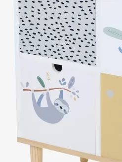 Meuble 6 Bacs Jungle Blanc - Vertbaudet -Produit Pour Bébé meuble 6 bacs jungle 4