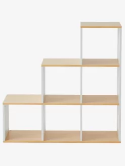 Meuble 6 Cases Blanc / Bois - Vertbaudet -Produit Pour Bébé meuble 6 cases 2