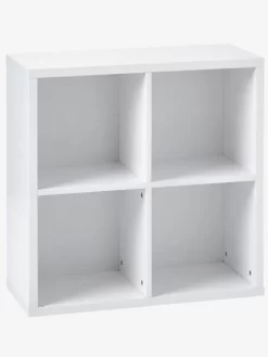 Meuble De Rangement 4 Cases Blanc - Vertbaudet -Produit Pour Bébé meuble de rangement 4 cases 2