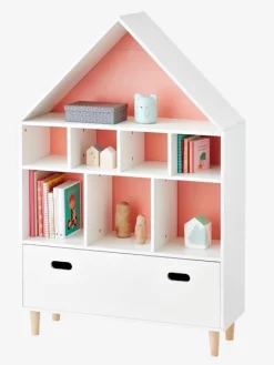 Meuble De Rangement 9 Cases Maison Blanc/bleu - Vertbaudet -Produit Pour Bébé meuble de rangement 9 cases maison 3