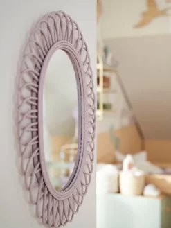 Miroir Ovale En Rotin DOUCE PROVENCE Violet - Vertbaudet -Produit Pour Bébé miroir ovale en rotin douce provence 2