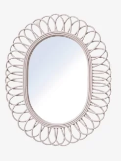 Miroir Ovale En Rotin DOUCE PROVENCE Violet - Vertbaudet