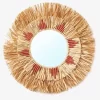 Miroir Rond Raphia Beige / Rose - Vertbaudet