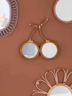 Miroir Rotin Cerise Rotin - Vertbaudet -Produit Pour Bébé miroir rotin cerise 3