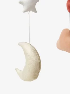 Mobile Lune Et étoiles Glitter Marron - Vertbaudet -Produit Pour Bébé mobile lune et etoiles glitter 2