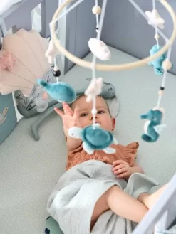 Mobile Musical SOUS L'OCÉAN Bleu / Multicolore - Vertbaudet -Produit Pour Bébé mobile musical sous locean 3