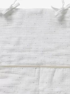 Organisateur De Table à Langer En Gaze De Coton Ivoire étoilé - Vertbaudet -Produit Pour Bébé organisateur de table a langer en gaze de coton 2