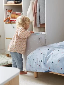 Panier à Linge Personnalisable Gris - Vertbaudet -Produit Pour Bébé panier a linge personnalisable 3