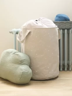 Panier à Linge Personnalisable Gris - Vertbaudet -Produit Pour Bébé panier a linge personnalisable 4