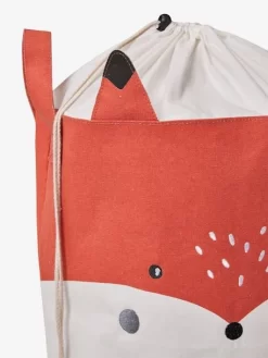 Panier à Linge Renard Blanc Imprimé - Vertbaudet -Produit Pour Bébé panier a linge renard 2