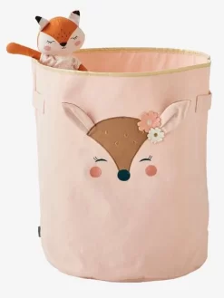 Panier De Rangement XL Biche Rose - Vertbaudet