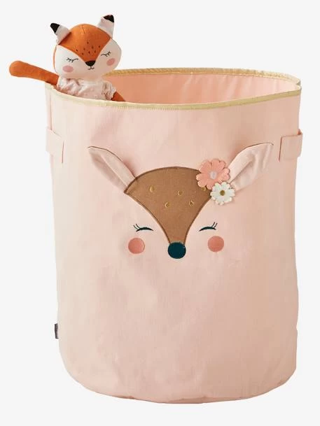 Panier De Rangement XL Biche Rose - Vertbaudet 1 Panier De Rangement XL Biche Rose - Vertbaudet