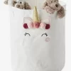 Panier De Rangement XL Licorne Ivoire - Vertbaudet