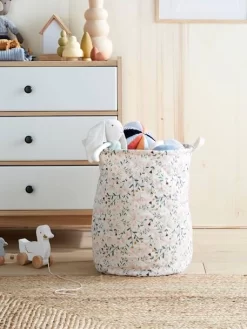 Panier Matelassé FLEURETTES Imprimé Fleuri - Vertbaudet -Produit Pour Bébé panier matelasse fleurettes 2