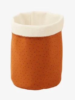 Panier Réversible Fausse Fourrure Bouclette Blanc/caramel Imprimé - Vertbaudet -Produit Pour Bébé panier reversible fausse fourrure bouclette 4