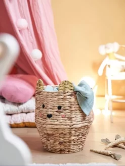 Panier Tressé En Osier Souris Marron - Vertbaudet -Produit Pour Bébé panier tresse en osier souris 2