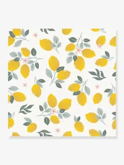 Papier Peint Citrons Louise LILIPINSO Jaune - Lilipinso