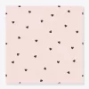 Papier Peint Intissé LILIPINSO - Minima Coeurs Noirs Rose - Lilipinso