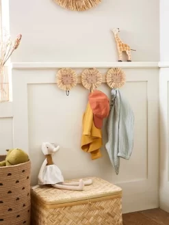 Patère Lions En Raphia Bois/raphia - Vertbaudet -Produit Pour Bébé patere lions en raphia 2