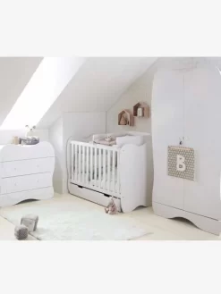 Plan à Langer Universel 52 Cm Pour Lits Bébé April Blanc - Vertbaudet -Produit Pour Bébé plan a langer universel 52 cm pour lits bebe april 4