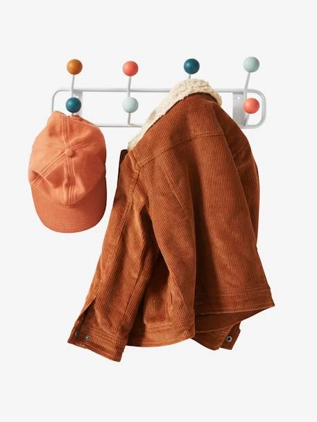 Porte-manteau Sixties Blanc/multicolore - Vertbaudet 2 Porte-manteau Sixties Blanc/multicolore - Vertbaudet – Image 2