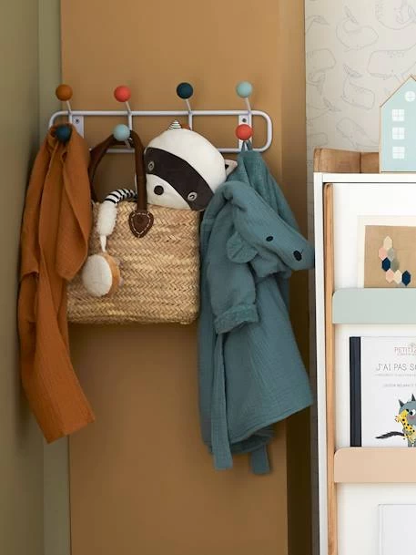 Porte-manteau Sixties Blanc/multicolore - Vertbaudet 5 Porte-manteau Sixties Blanc/multicolore - Vertbaudet – Image 5