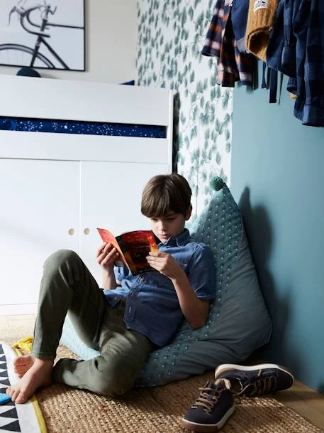 Pouf Poire Palmettes Vert - Vertbaudet 3 Pouf Poire Palmettes Vert - Vertbaudet – Image 3