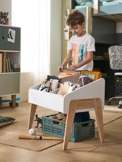 Rangement Livres LIGNE RETRO Blanc Clair Uni - Vertbaudet -Produit Pour Bébé rangement livres ligne retro 3