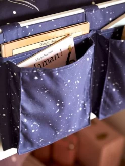 Rangement Multi Poches Spécial Lit En Hauteur Bleu Marine - Vertbaudet -Produit Pour Bébé rangement multi poches special lit en hauteur 4