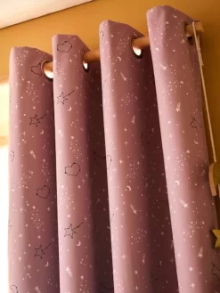 Rideau Occultant MISS CONSTELLATION Parme Foncé - Vertbaudet -Produit Pour Bébé rideau occultant miss constellation 3