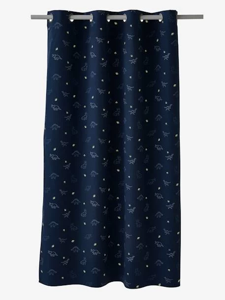 Rideau Occultant Phosphorescent Dino Bleu - Vertbaudet 3 Rideau Occultant Phosphorescent Dino Bleu - Vertbaudet – Image 3