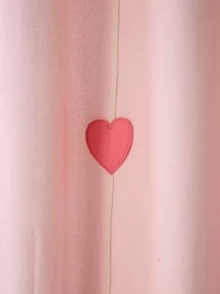Rideau Tamisant Guirlande Coeurs Rose - Vertbaudet -Produit Pour Bébé rideau tamisant guirlande coeurs 2