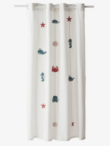 Rideau Tamisant Sous L'Océan Blanc - Vertbaudet 1 Rideau Tamisant Sous L'Océan Blanc - Vertbaudet